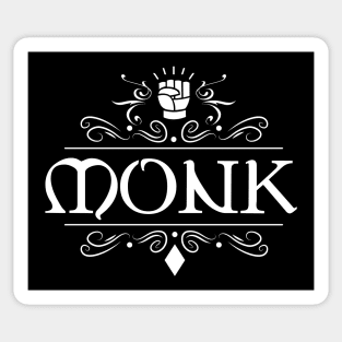 Monk Character Class TRPG Tabletop RPG Gaming Addict Sticker